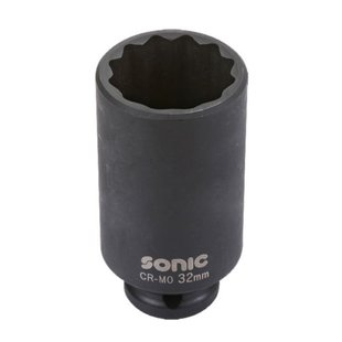 Schlag-Stecknuss SONIC 1/2" 35 mm 12-kant tief
