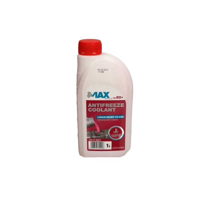 Płyn chłodzący typu G12+ 4MAX różowy, 1 litr Sklep Inter